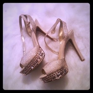 Stiletto Gold Heels